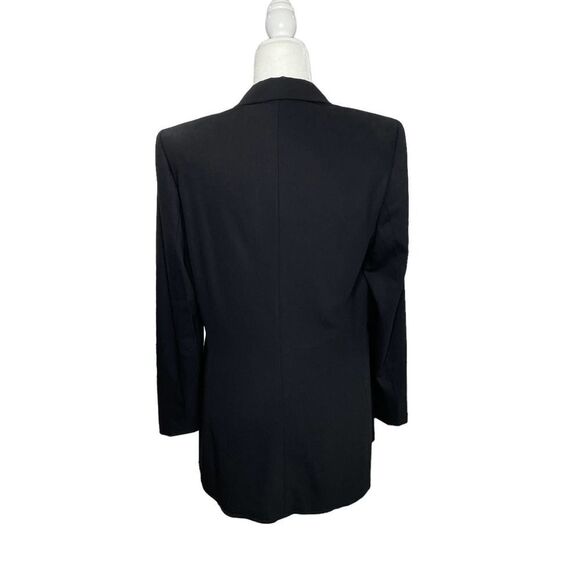 Escada wool blend black single button blazer Sz 38‎ Medium - Picture 2 of 12